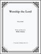 Worship the Lord Vocal Solo & Collections sheet music cover